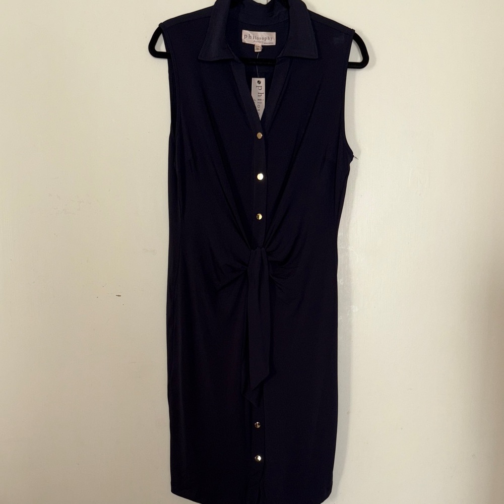 Philosophy Black Sleeveless Dress